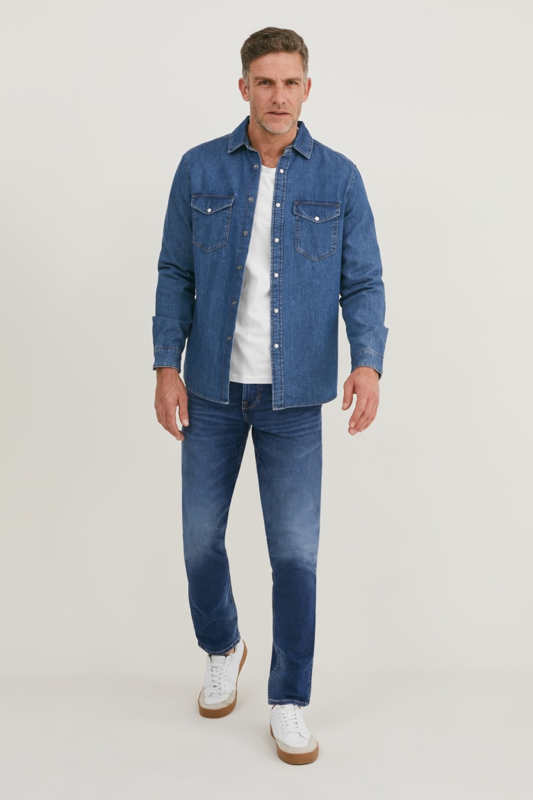  Bleu Jean C&A Slim Coolmax Ecomade Lycra - france VGY-5141039