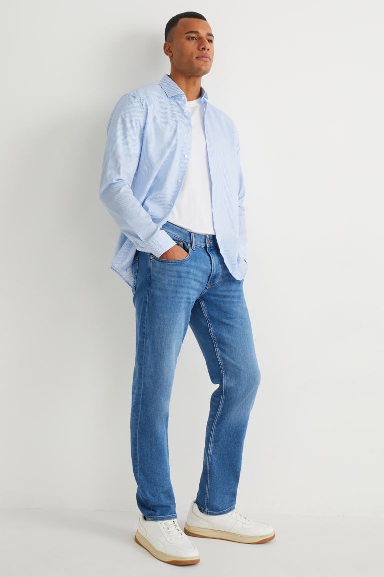  Bleu Jean C&A Slim Flex Jog Denim With Organic Coton - france WJI-0762093