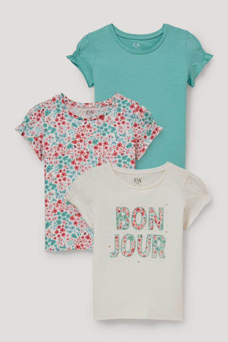  Blanche T Shirts C&A Multipack Of 3 Sleeve With In-conversion Coton - france BXL-0501340