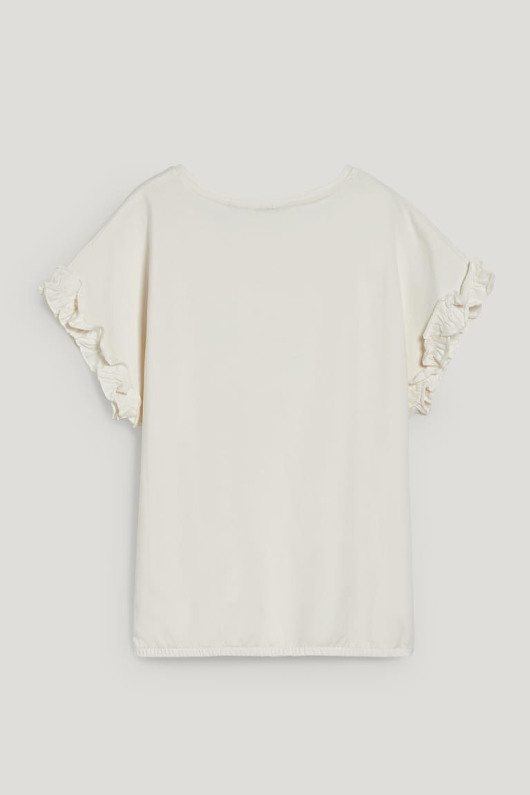  Blanche T Shirts C&A Sleeve - france CCQ-5140752