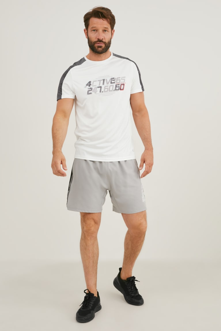  Blanche T Shirts C&A Active - france CVP-3887597