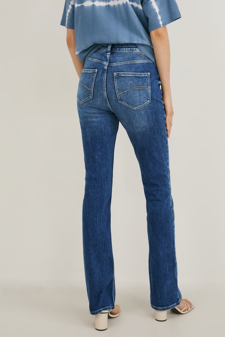  Bleu Jean C&A Bootcut High Taille - france RHL-9283604