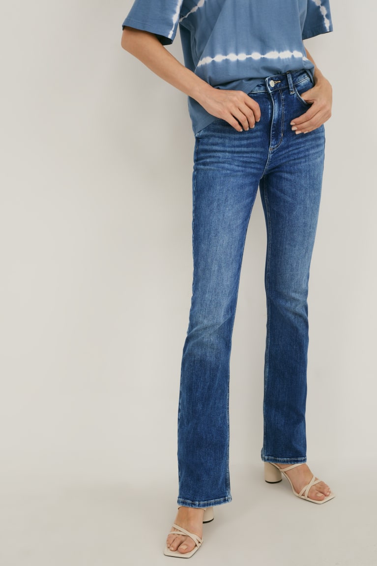  Bleu Jean C&A Bootcut High Taille - france RHL-9283604