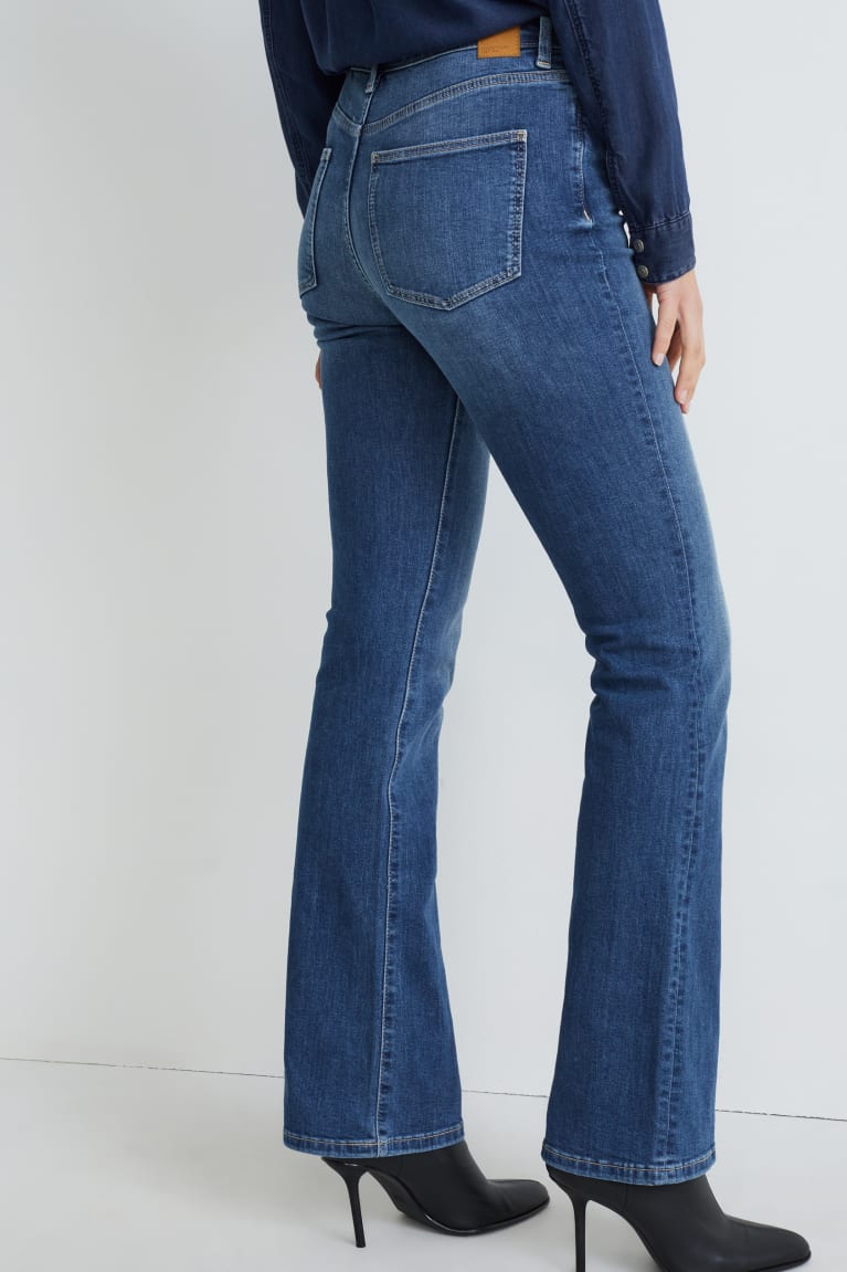  Bleu Jean C&A Bootcut High Taille Recycled - france DTW-4202215