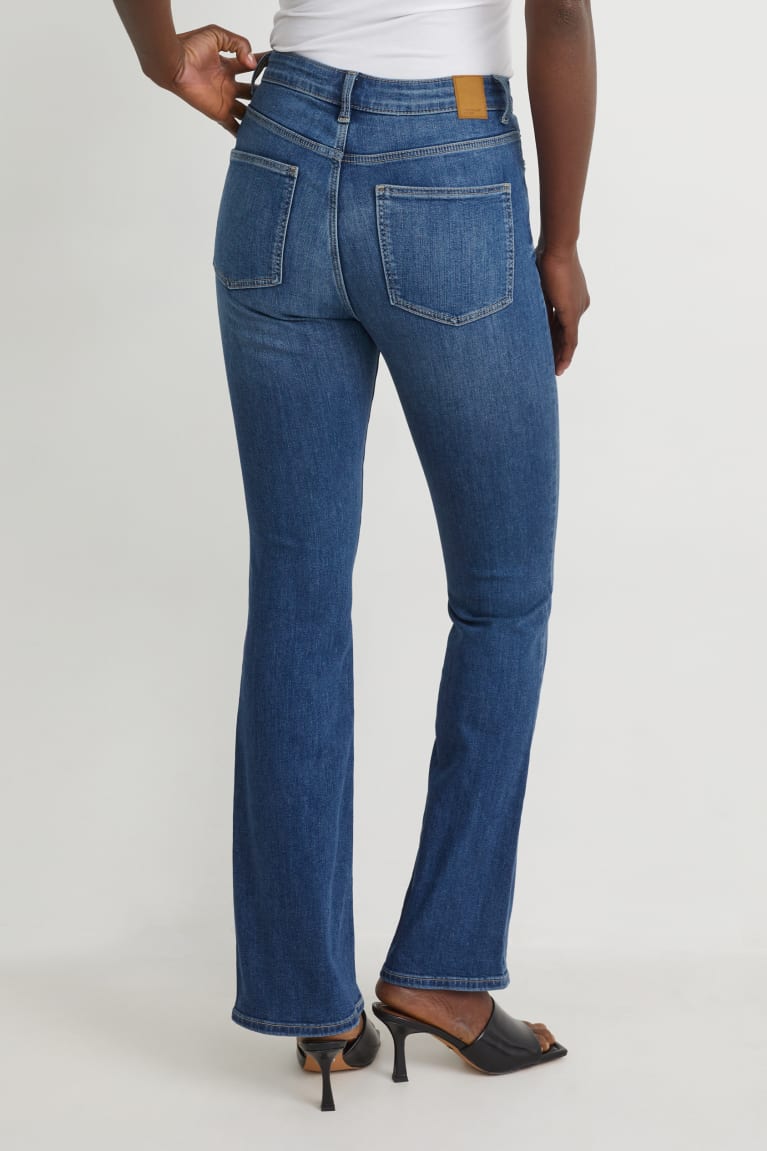  Bleu Jean C&A Bootcut High Taille With Recycled Coton - france MGB-2764110