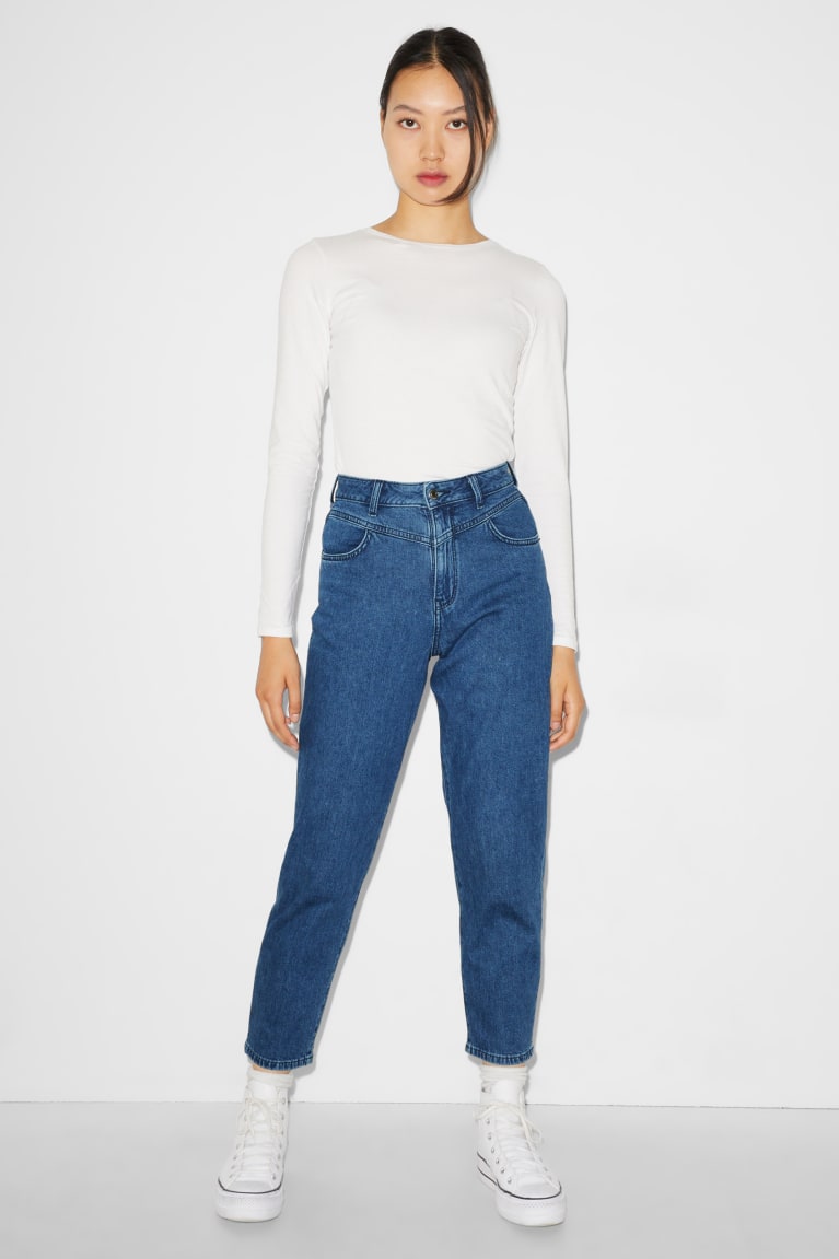  Bleu Jean C&A Clockhouse Balloon High Taille - france UTO-2276786