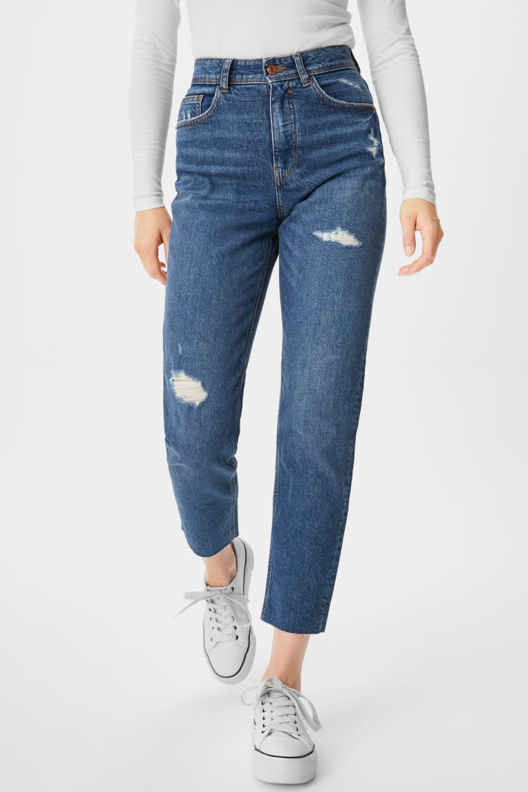  Bleu Jean C&A Clockhouse Mom Organic Coton Recycled - france XMF-5161627