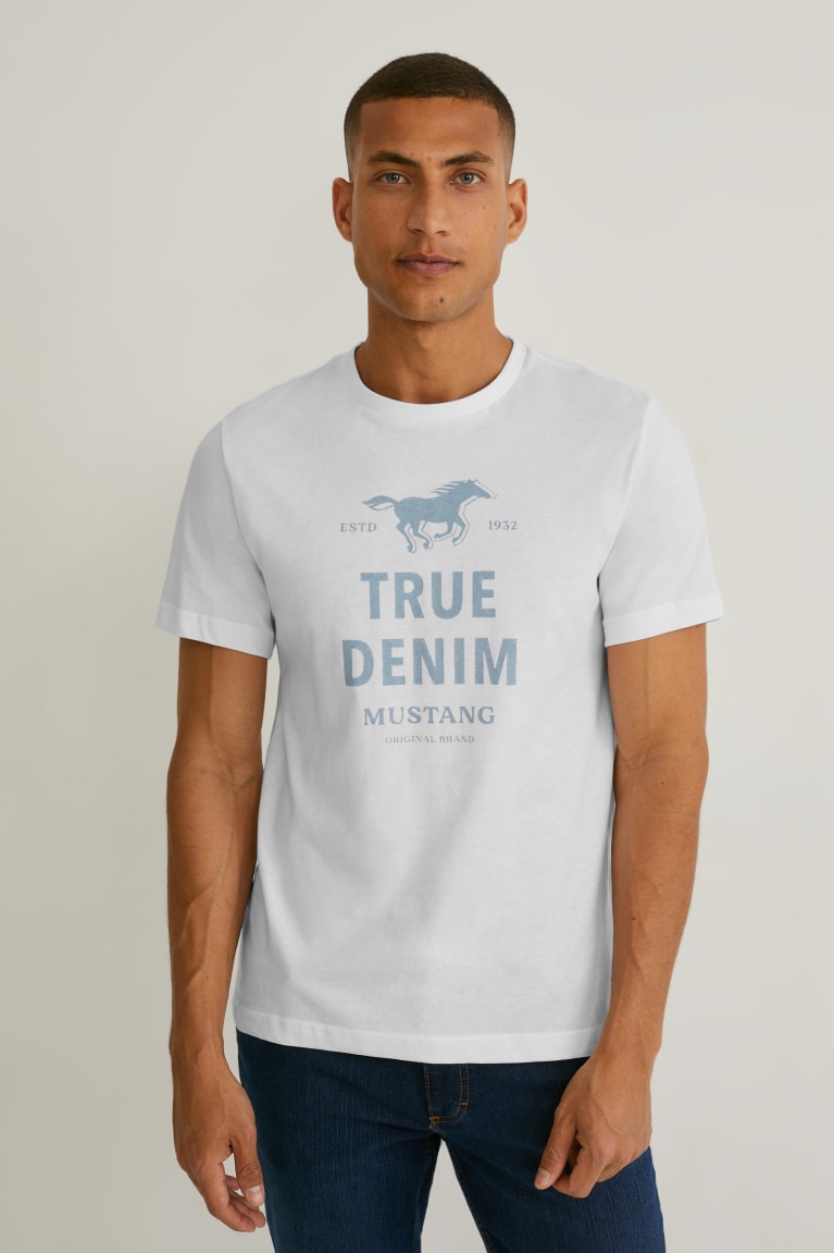  Blanche T Shirts C&A Mustang - france VTI-3155163