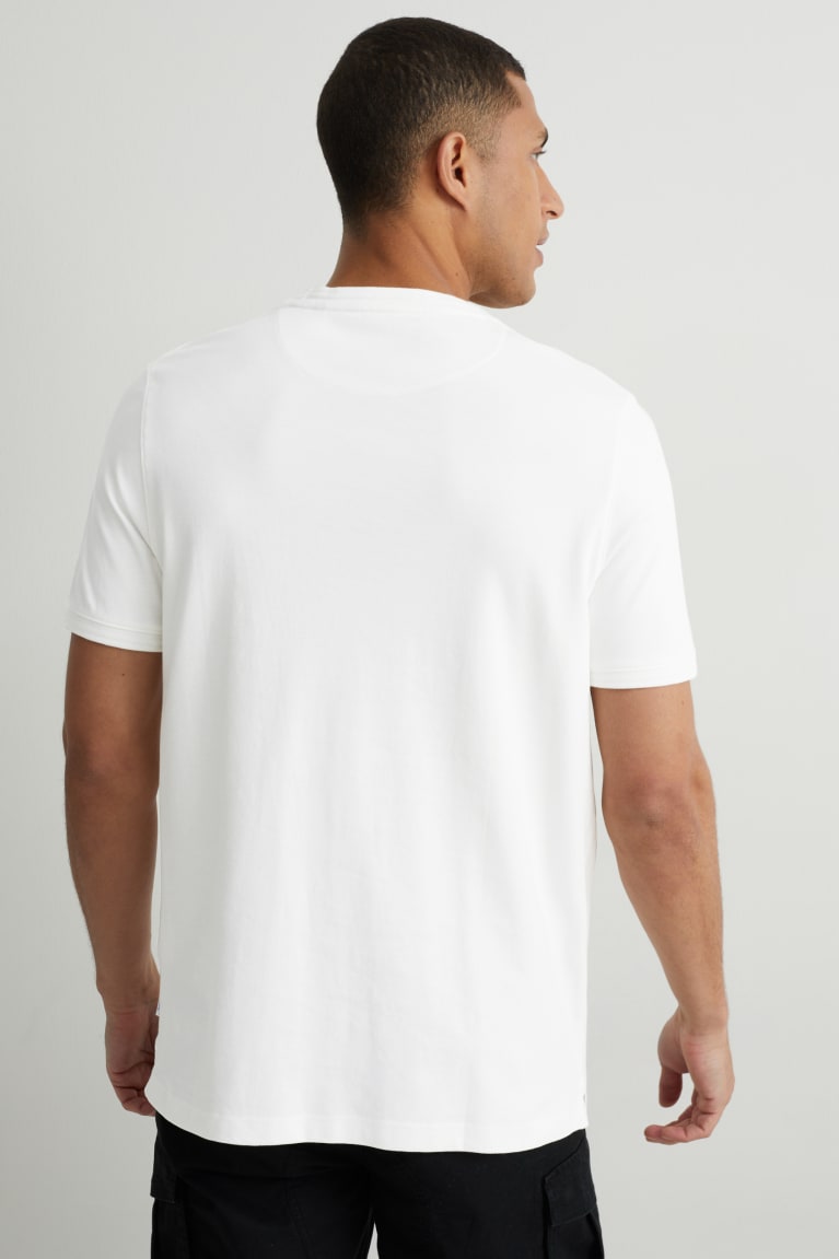  Blanche T Shirts C&A Pima Coton - france JYW-1496580