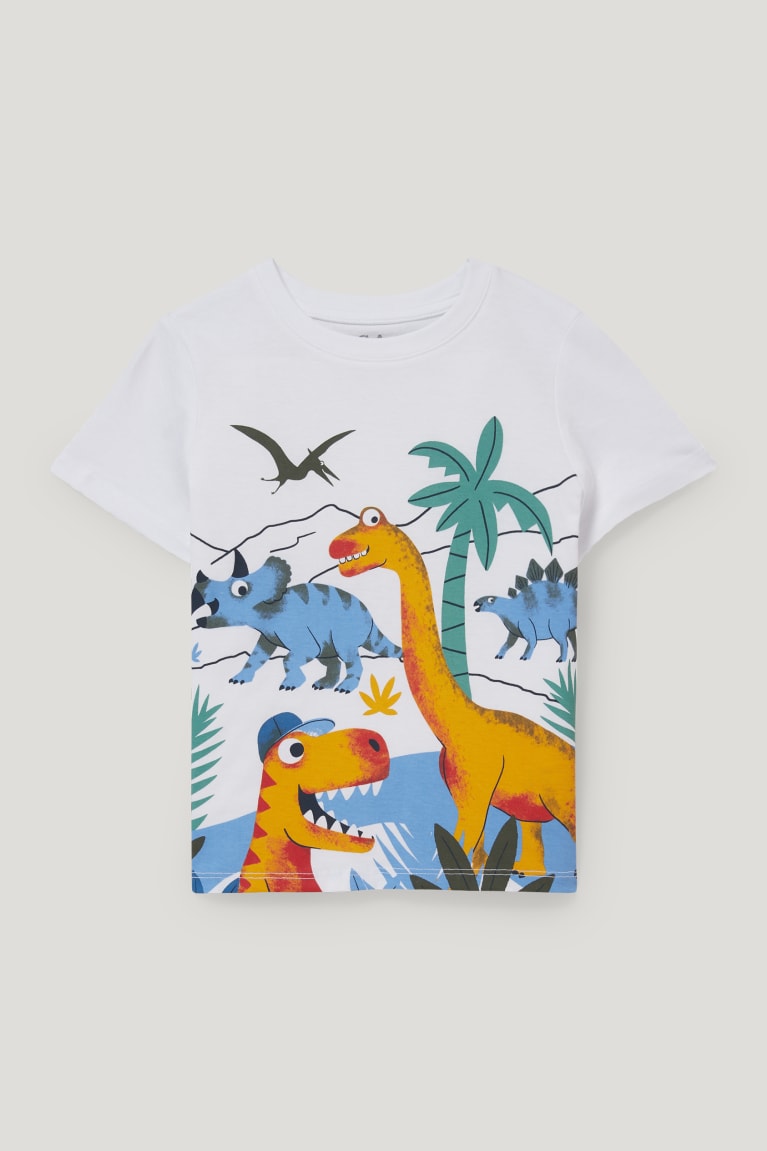  Blanche T Shirts C&A Dinosaur Set Sleeve And 2 Piece - france EHA-9487611