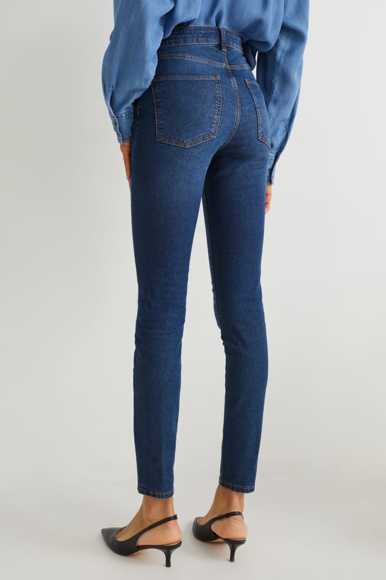  Bleu Jean C&A Jegging High Taille Lycra - france DGF-6025194