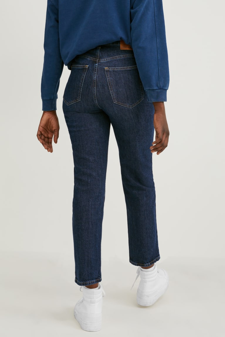  Bleu Jean C&A Made In Eu Droit High Taille Organic Coton - france WAY-9507374