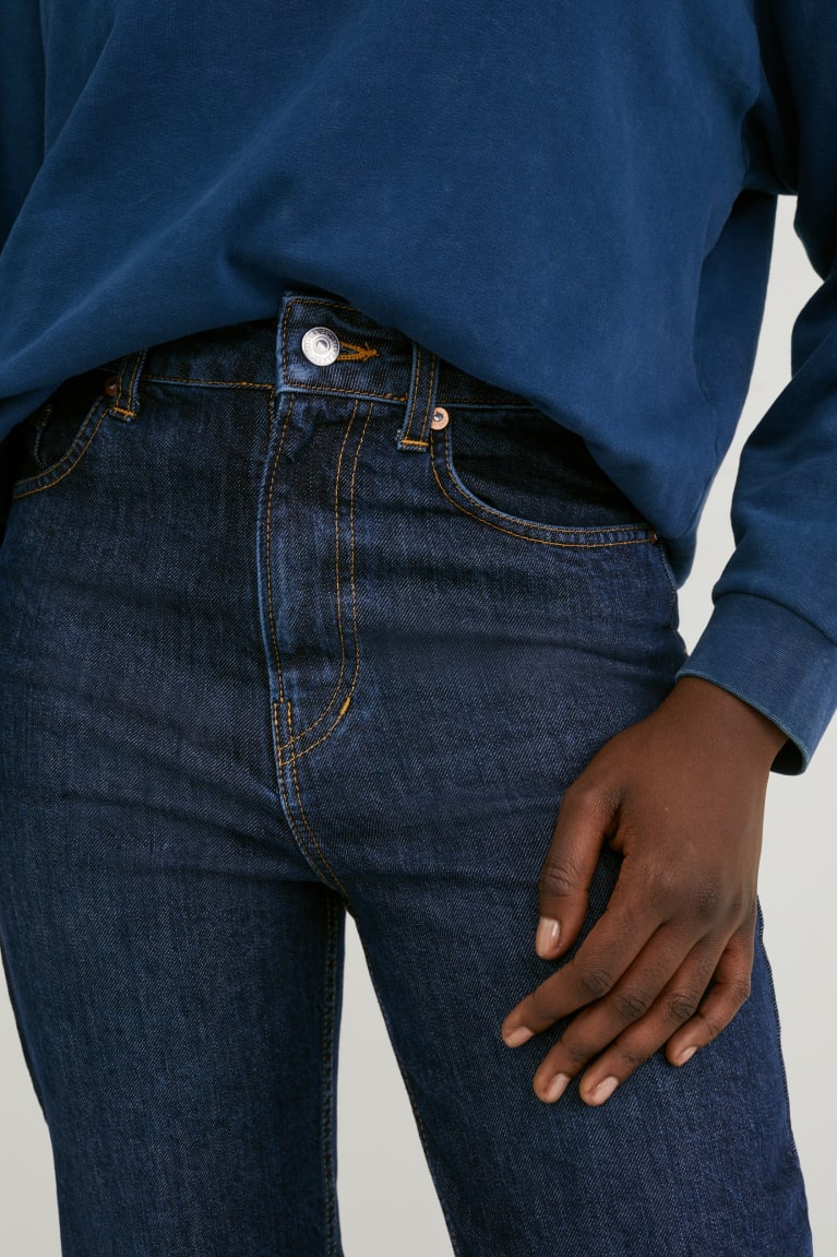  Bleu Jean C&A Made In Eu Droit High Taille Organic Coton - france WAY-9507374