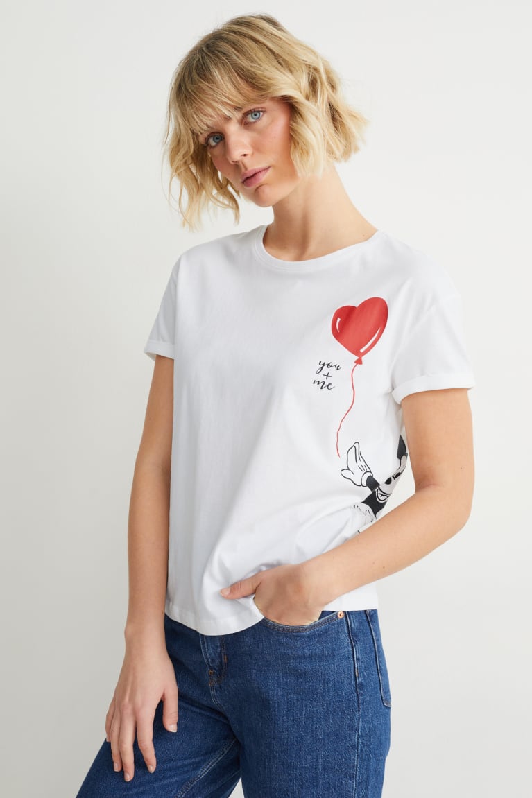  Blanche T Shirts C&A Mickey Mouse - france AMU-9984179