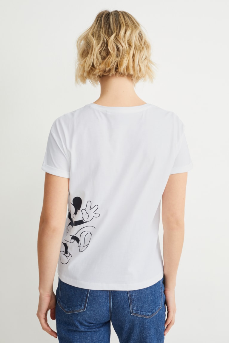  Blanche T Shirts C&A Mickey Mouse - france AMU-9984179