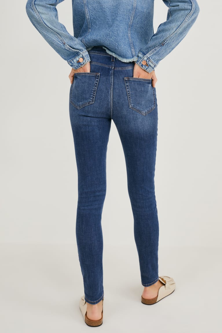  Bleu Jean C&A Mince High Taille - france ARS-6109259