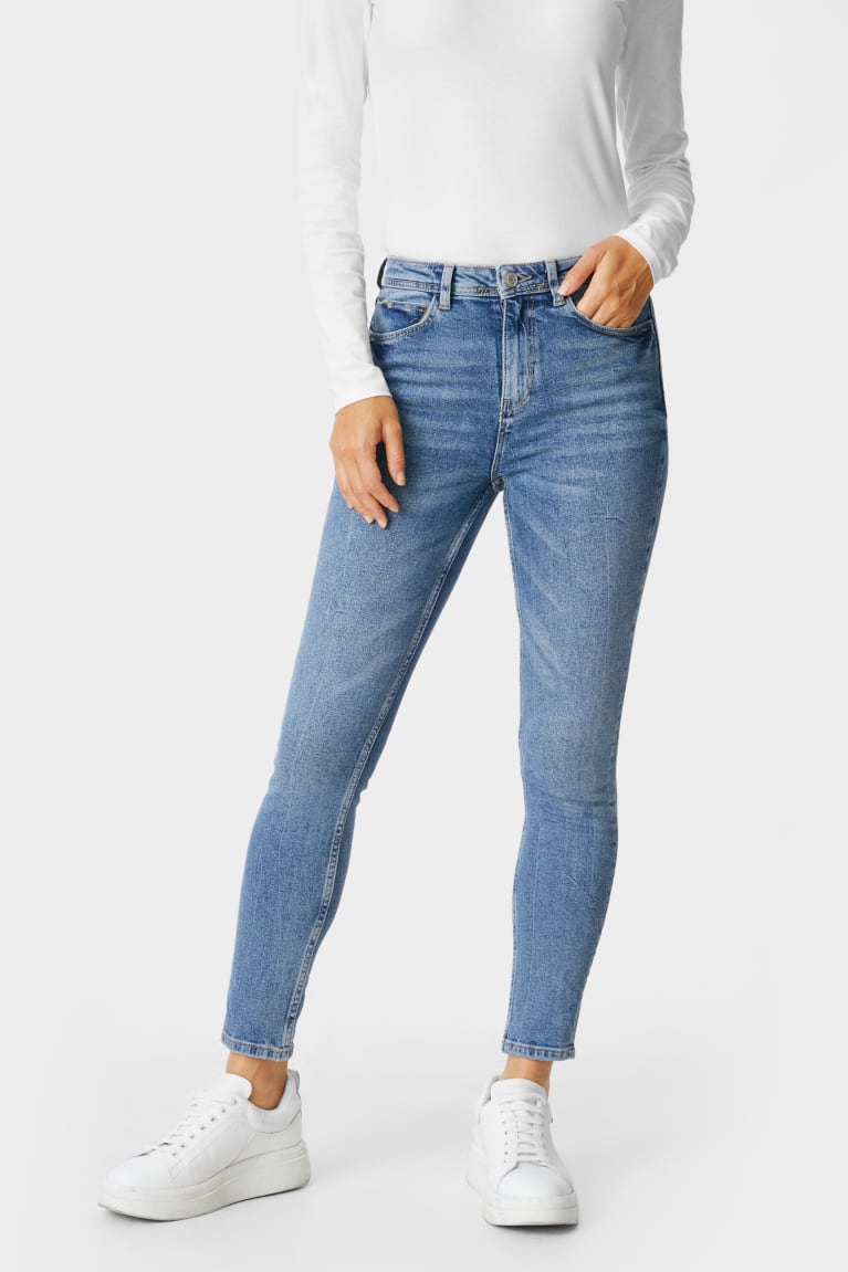  Bleu Jean C&A Mince High Taille - france JPN-4793919