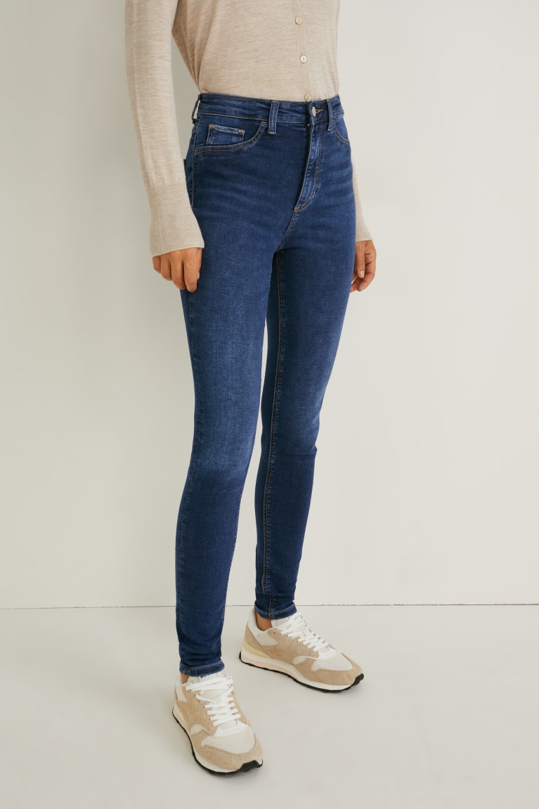  Bleu Jean C&A Mince High Taille - france TTC-5240826