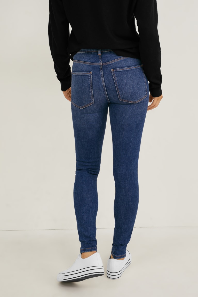  Bleu Jean C&A Mince Mid-rise Taille Lycra - france WUR-3688850