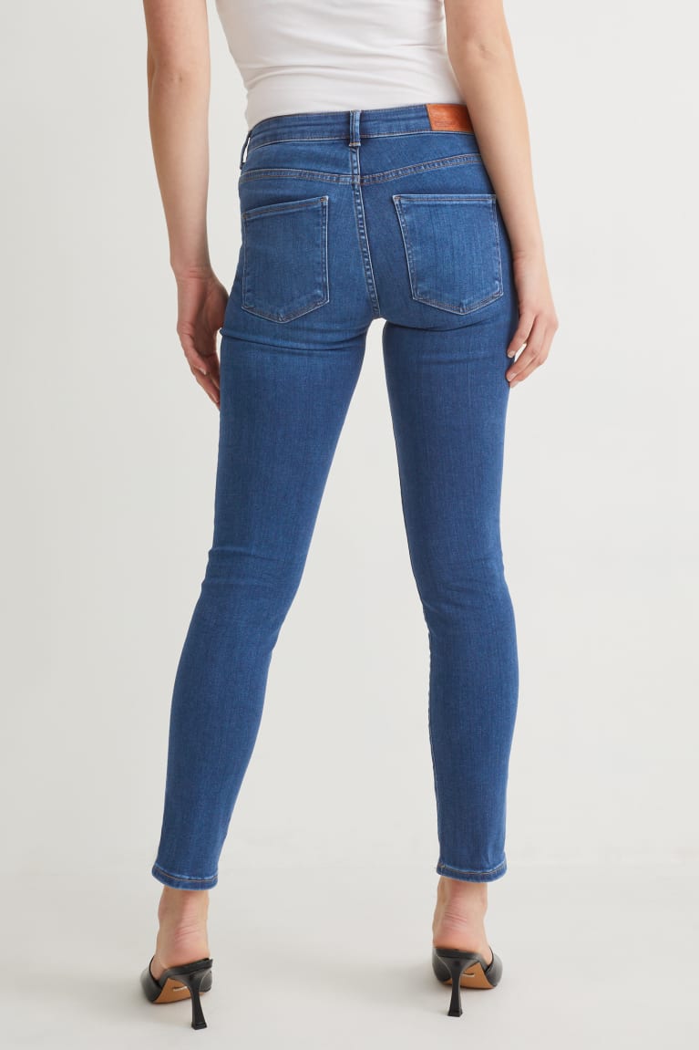  Bleu Jean C&A Slim Mid-rise Taille Lycra - france LPD-2891357