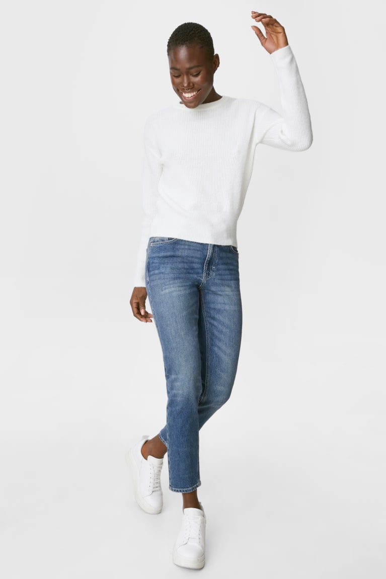  Bleu Jean C&A Droit Tapered Organic Coton - france ZKK-9647870