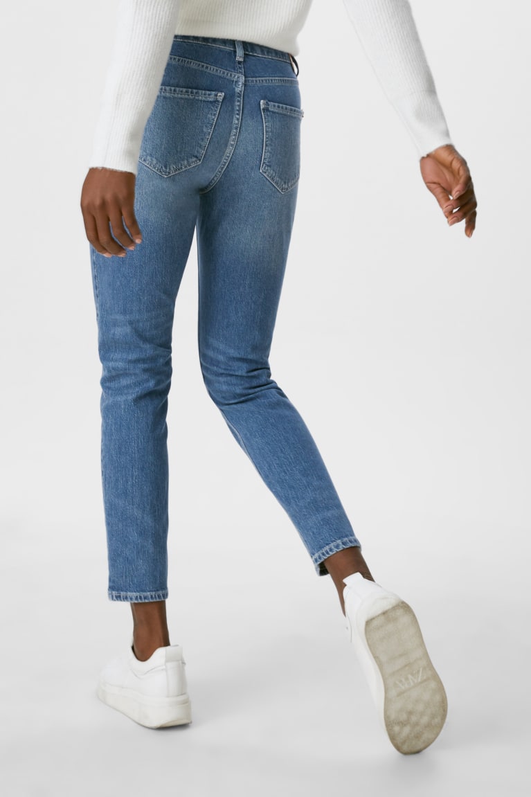  Bleu Jean C&A Droit Tapered Organic Coton - france ZKK-9647870