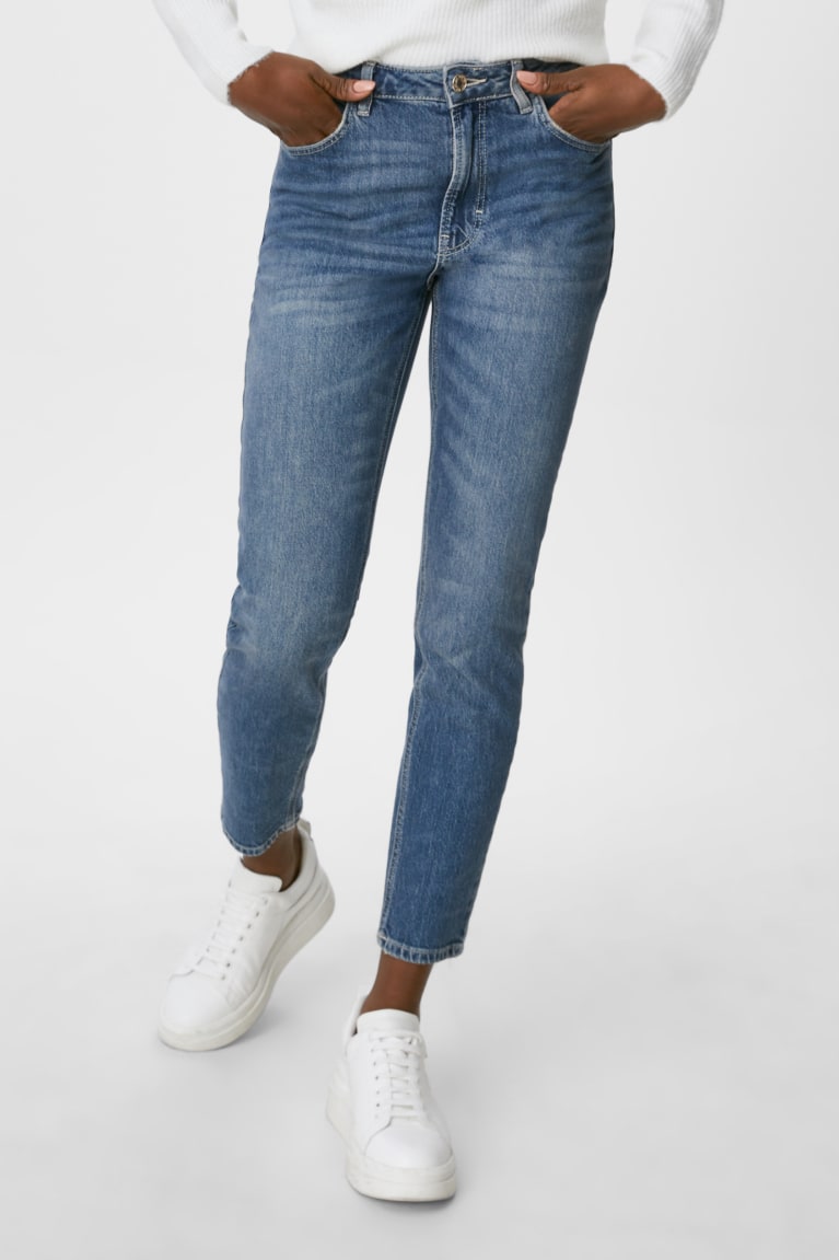  Bleu Jean C&A Droit Tapered Organic Coton - france ZKK-9647870