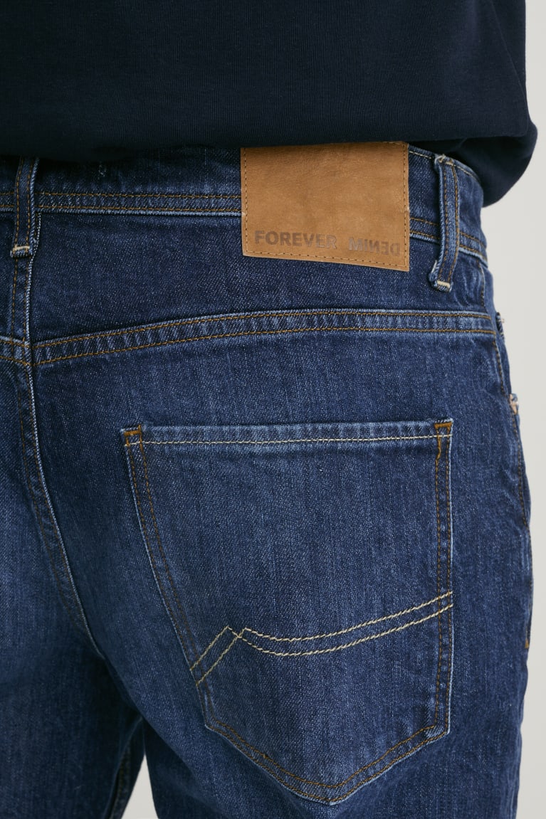  Bleu Bleu Foncé Jean C&A Made In Eu Tapered Organic Coton - france RPX-1096352