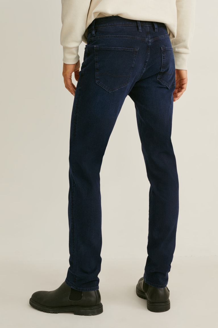  Bleu Bleu Foncé Jean C&A Slim Flex Lycra - france CSF-0957865