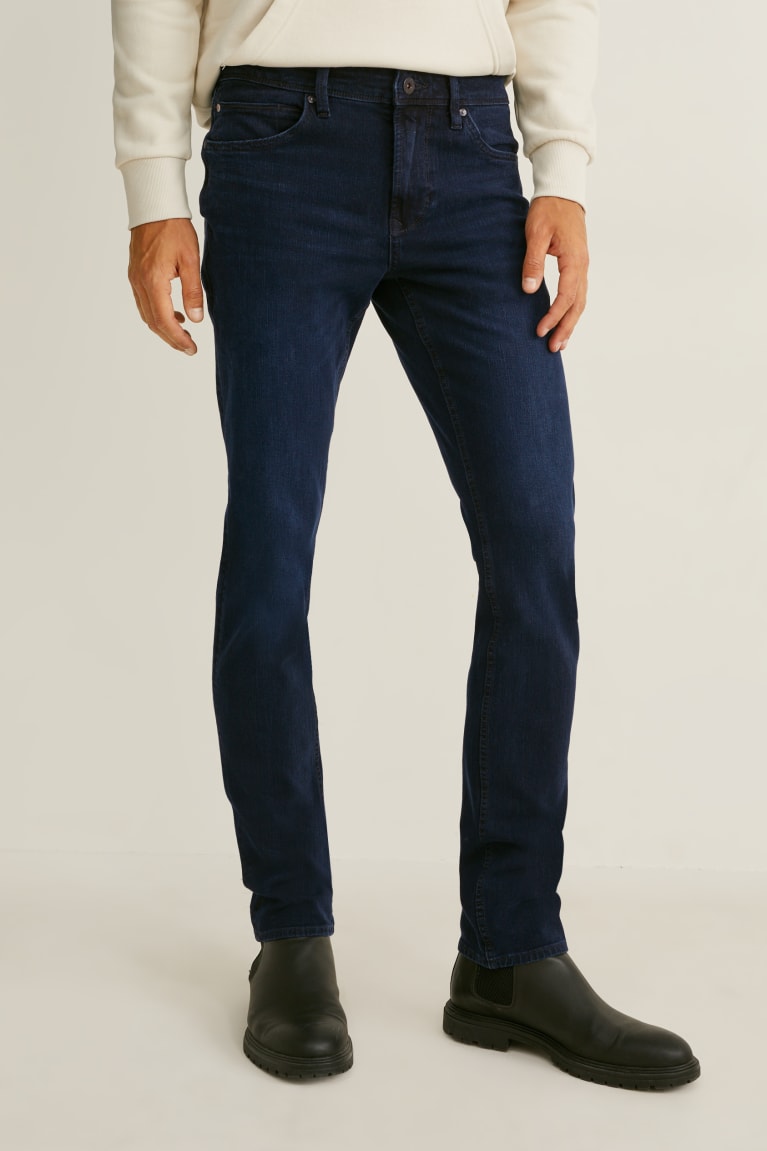  Bleu Bleu Foncé Jean C&A Slim Flex Lycra - france CSF-0957865