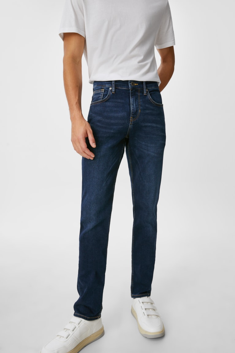  Bleu Bleu Foncé Jean C&A Slim Flex Jog Denim - france IGQ-7443214