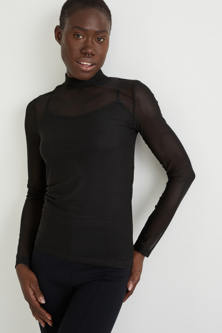  Noir Hauts C&A Long Sleeve - france RQW-2648960