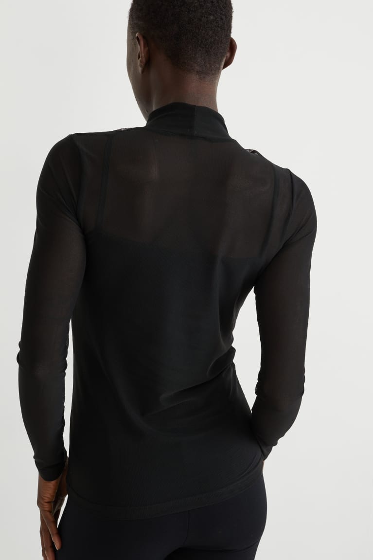  Noir Hauts C&A Long Sleeve - france RQW-2648960