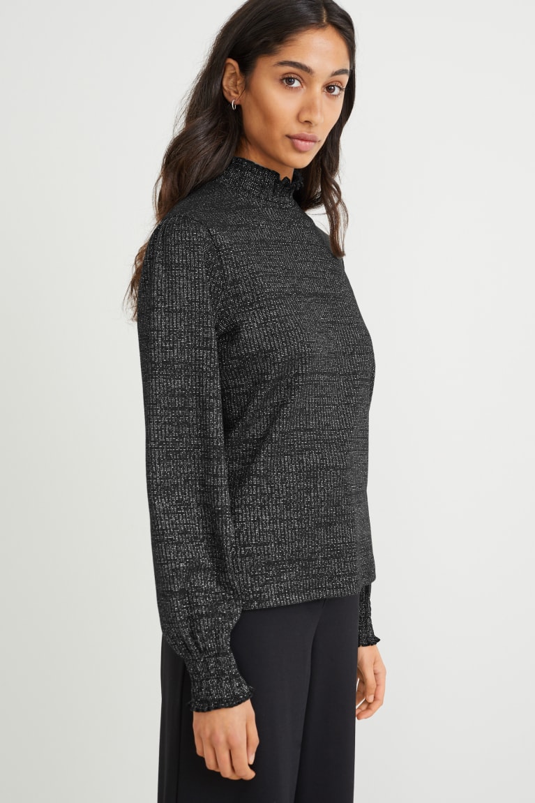  Noir Hauts C&A Long Sleeve - france ORT-7342217