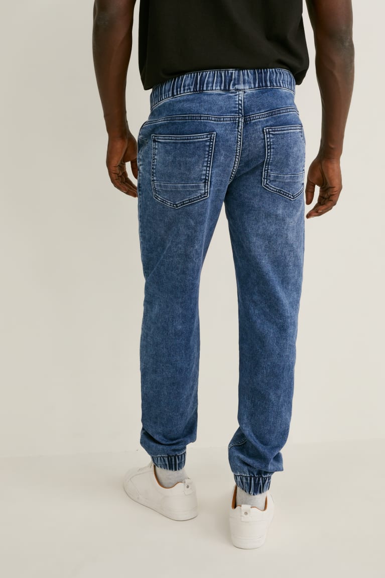  Bleu Bleu Foncé Jean C&A Tapered Flex Jog Denim - france YPX-3275504