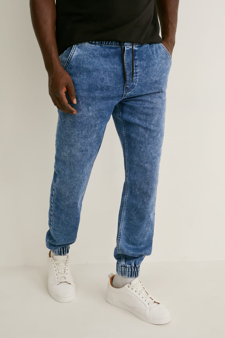  Bleu Bleu Foncé Jean C&A Tapered Flex Jog Denim - france YPX-3275504