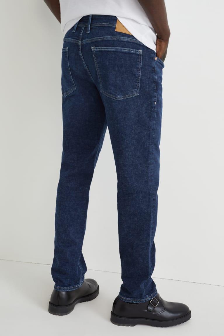  Bleu Bleu Foncé Jean C&A Tapered With Hemp Fibres Lycra - france WQG-9065622