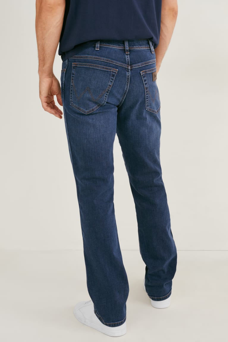  Bleu Bleu Foncé Jean C&A Wrangler Droit - france SGP-0445705