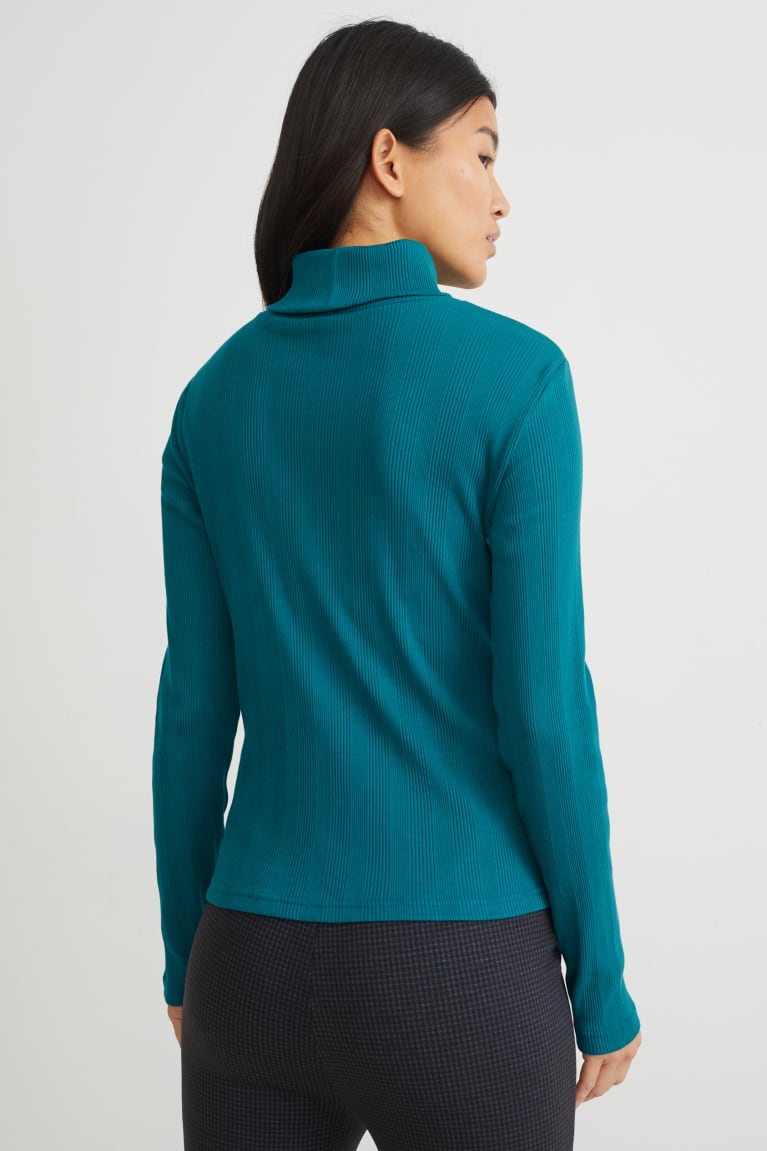  Vert Foncé Hauts C&A Polo Neck - france FAQ-0478972