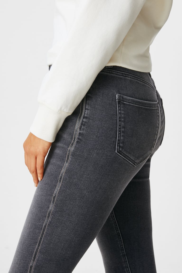  Bleu Grise Foncé Jean C&A Mince High Taille - france JVX-6224743