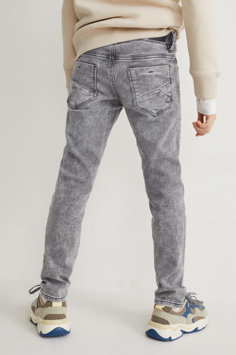  Bleu Grise Jean C&A Mince Jog Denim - france HDH-8296570