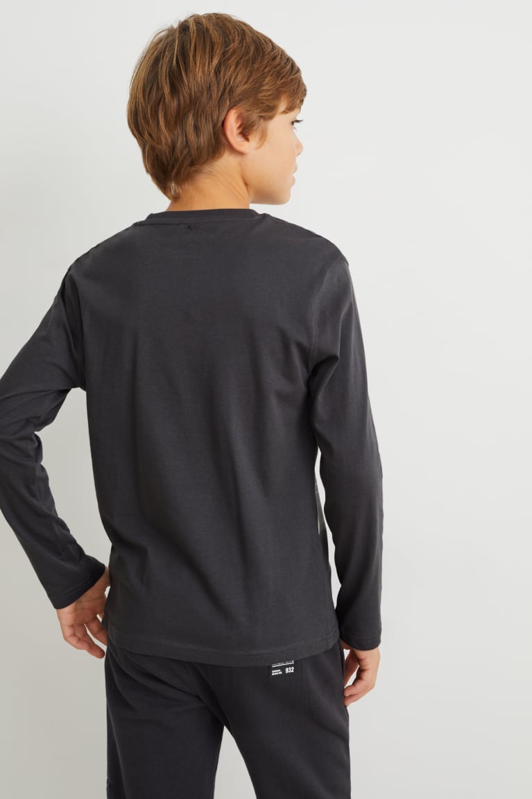  Grise Foncé Hauts C&A Long Sleeve - france TSN-4151184