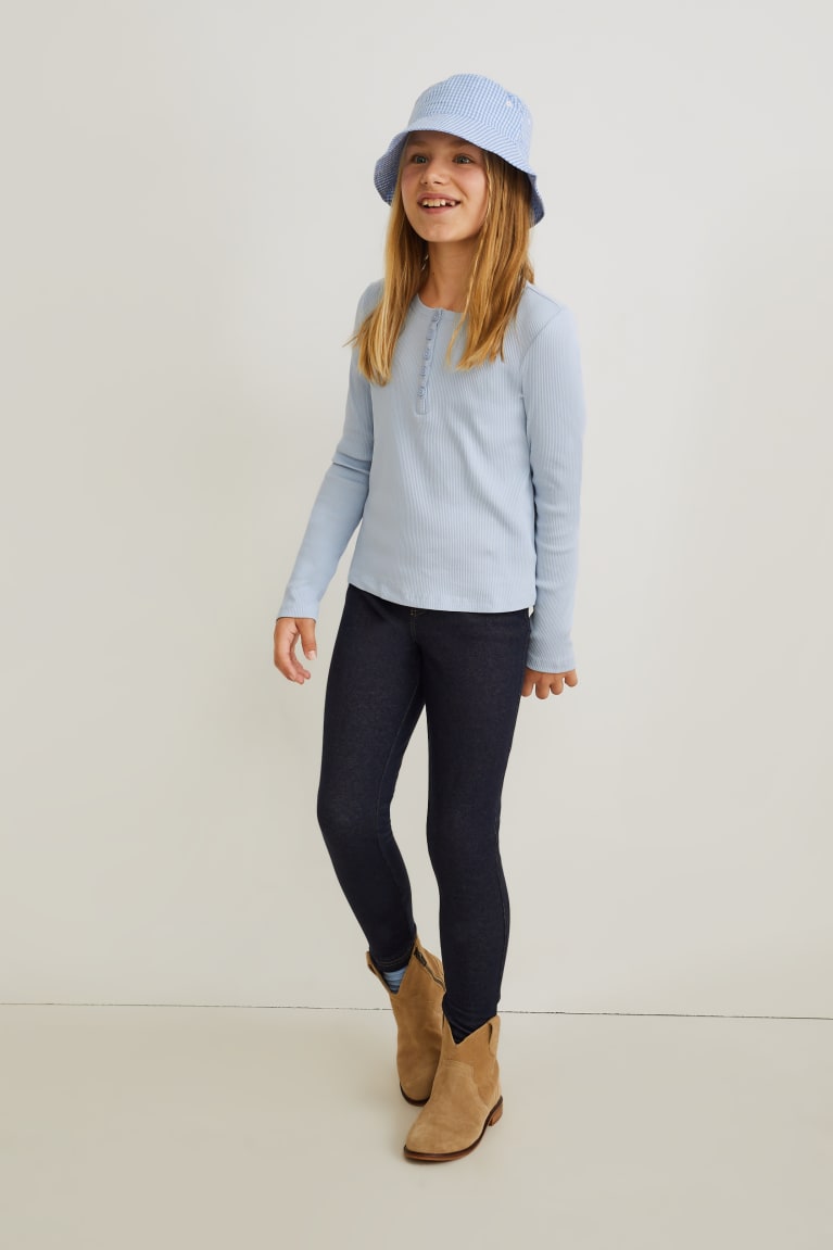  Bleu Clair Hauts C&A Long Sleeve - france NVE-9679294