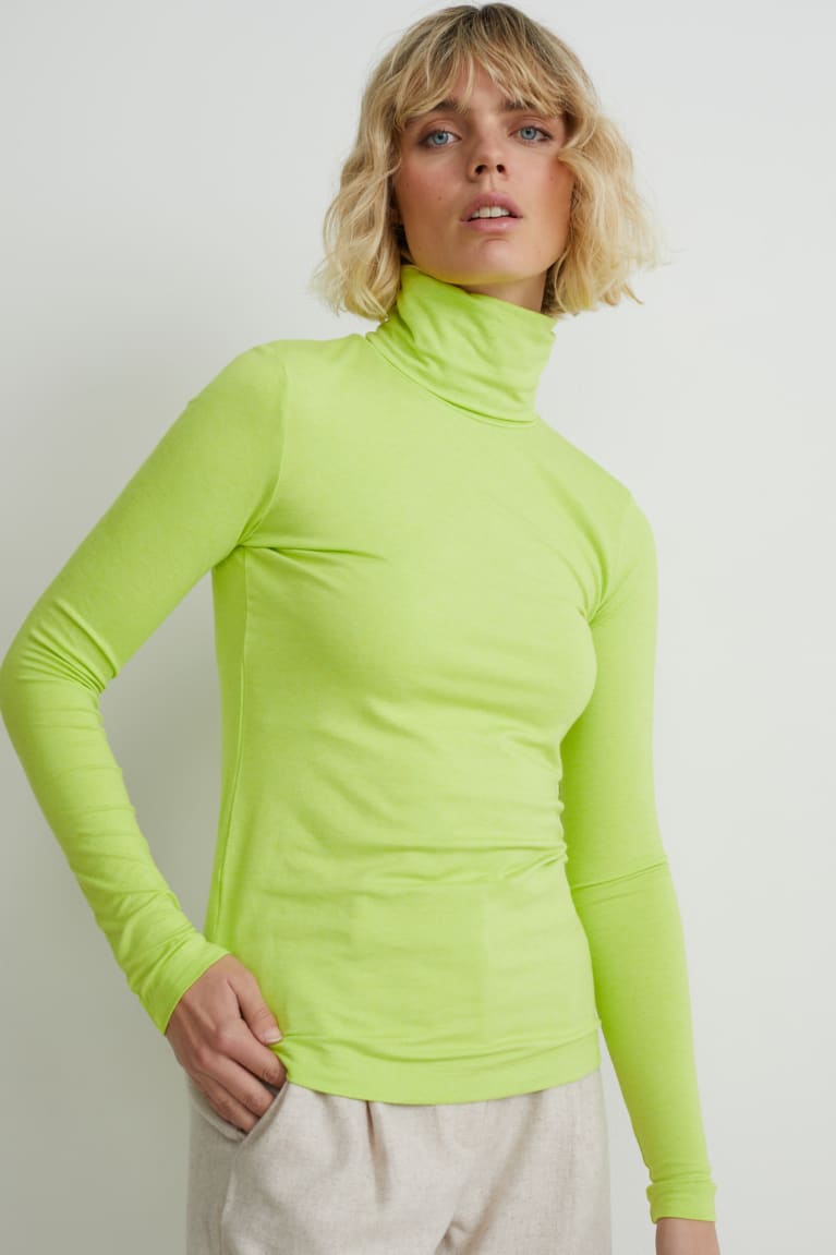  Vert Clair Hauts C&A Polo Neck - france KJK-2777199