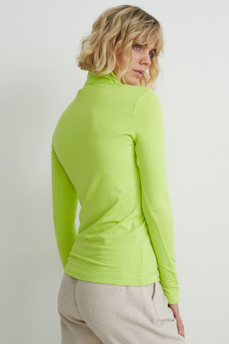  Vert Clair Hauts C&A Polo Neck - france KJK-2777199