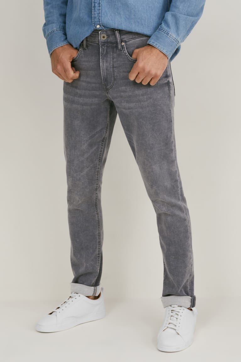  Bleu Grise Jean C&A Mince Flex Jog Denim Recycled - france VOC-0184826