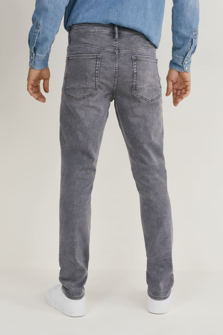  Bleu Grise Jean C&A Mince Flex Jog Denim Recycled - france VOC-0184826