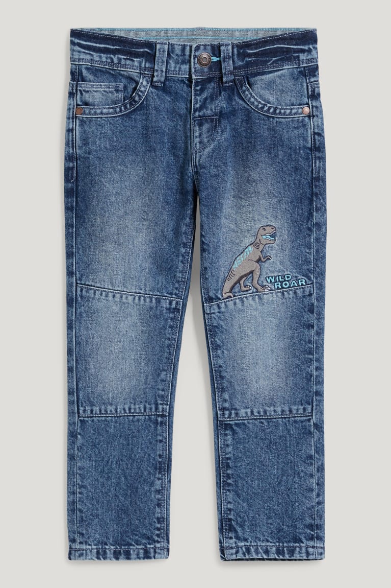  Bleu Bleu Clair Jean C&A Dinosaur Slim - france WEW-4732597