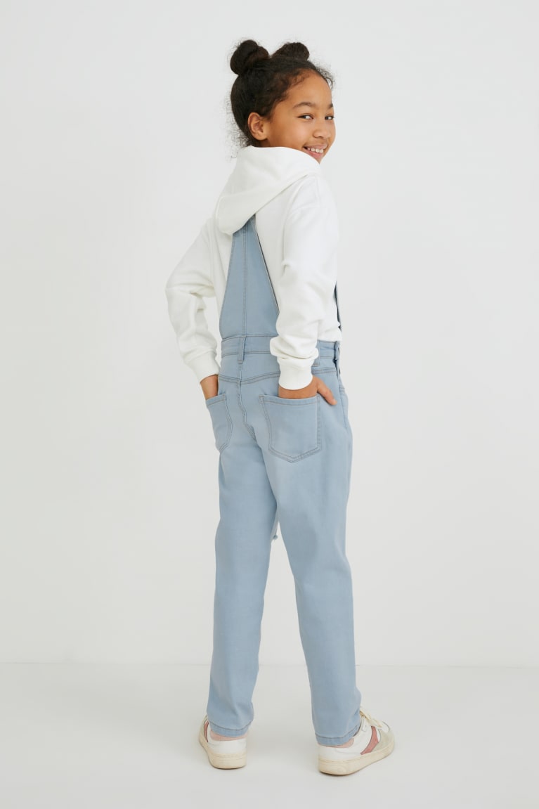  Bleu Bleu Clair Jean C&A Denim Dungarees - france FNZ-0727110