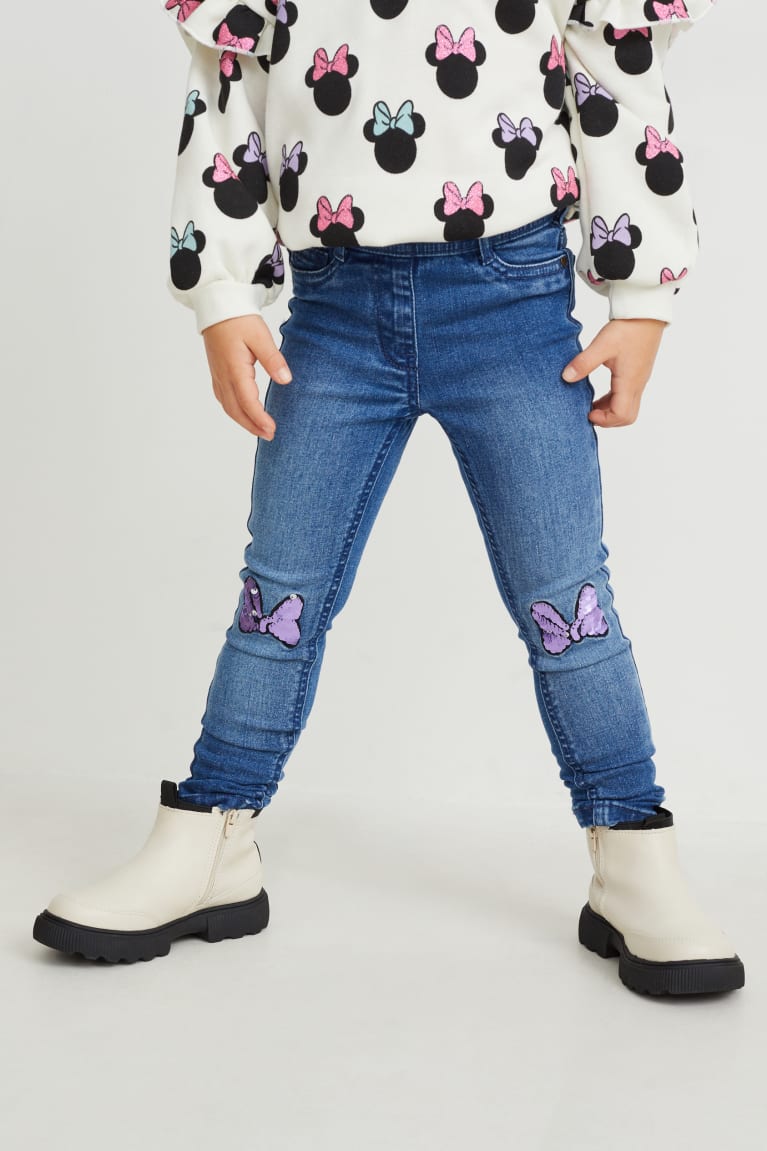  Bleu Bleu Clair Jean C&A Minnie Mouse Jegging - france WRD-7542602